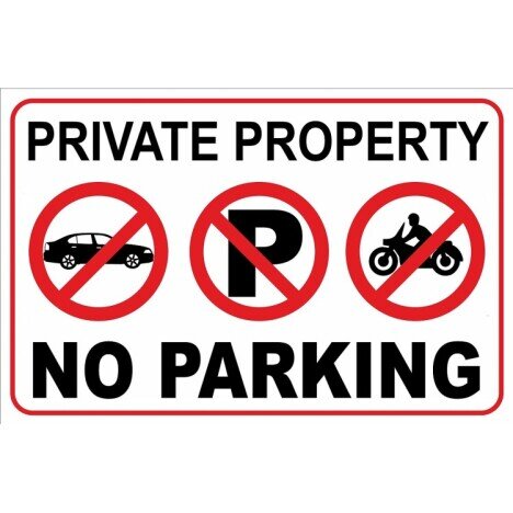 Private property no parking