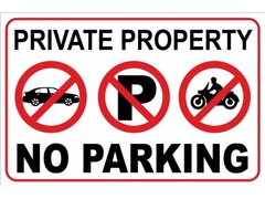 Private property no parking