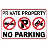 Private property no parking